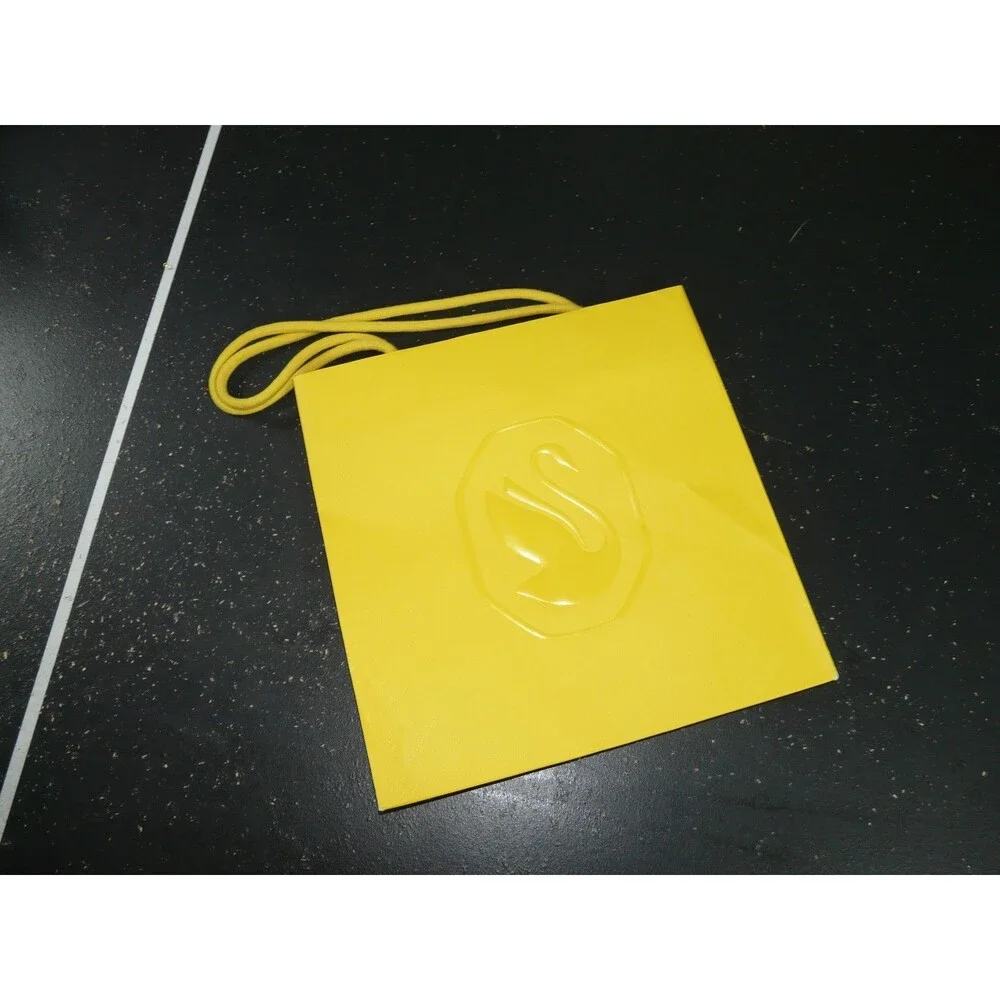 Swarovski Yellow & White Paper Gift Shopping Bag & Envelope Lot of 5